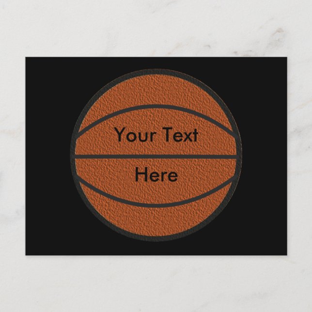 Basketballkarte Postkarte (Vorderseite)