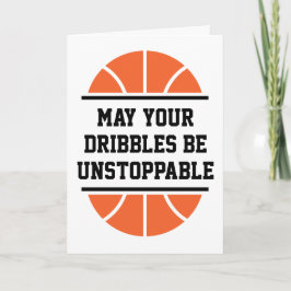 Basketballkarten viel Glück Karte