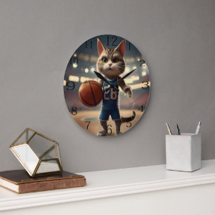 Basketballkatze, Große Wanduhr