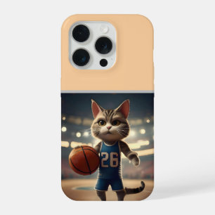 Basketballkatze, iPhone 15 Pro Hülle