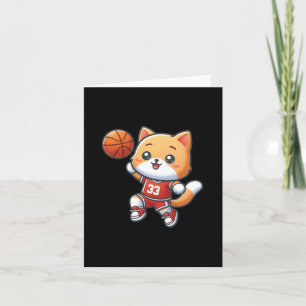 Basketballkatze Nr. 33 auflegen Karte