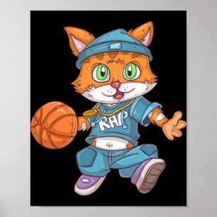 Basketballkatze Poster