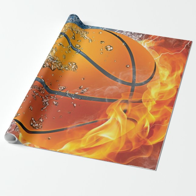 Basketballkissen Geschenkpapier (Ungerollt)