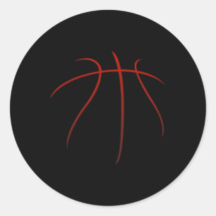 Basketballkleidung - Basketball 2 Runder Aufkleber