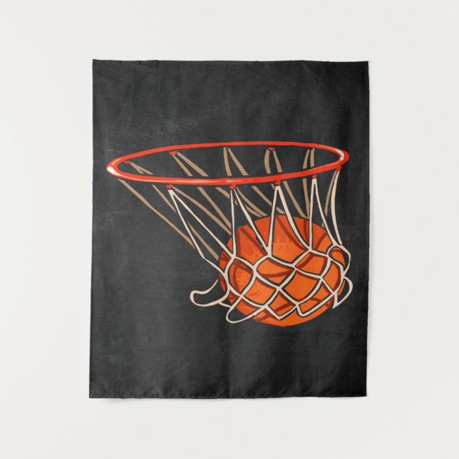 Basketballkorb |Basketball Lover Wandteppich (Vorderseite)