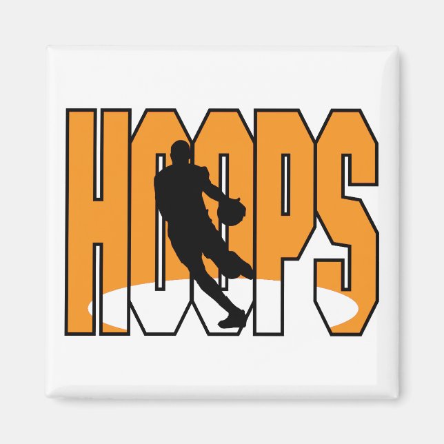 Basketballkorb-Design Magnet (Vorne)