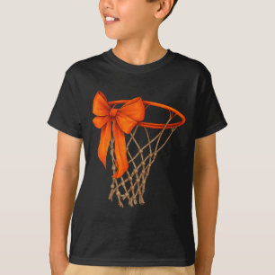 Basketballkorb mit Schleife Süße Basketball-Ästhet T-Shirt