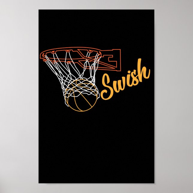 Basketballkorb "Swish" Poster (Vorne)