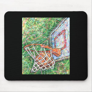 Basketballkorb und Netz Mousepad