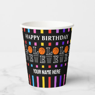 Basketballkörbe, Basketballspieler-Geschenk Pappbecher