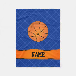 Basketballkreuz des individuellen Namens Fleecedecke