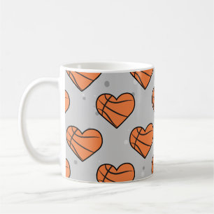 Basketballkugel in Herzform - Muster Kaffeetasse