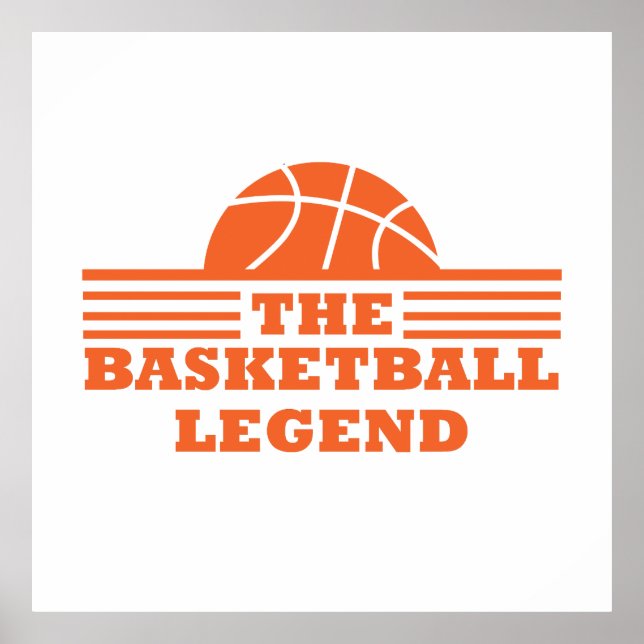 Basketballlegende Orangenball Poster (Vorne)