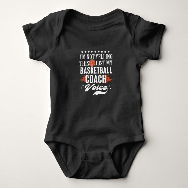 Basketballmannschaft| Ich schreie nicht Baby Strampler (Vorderseite)