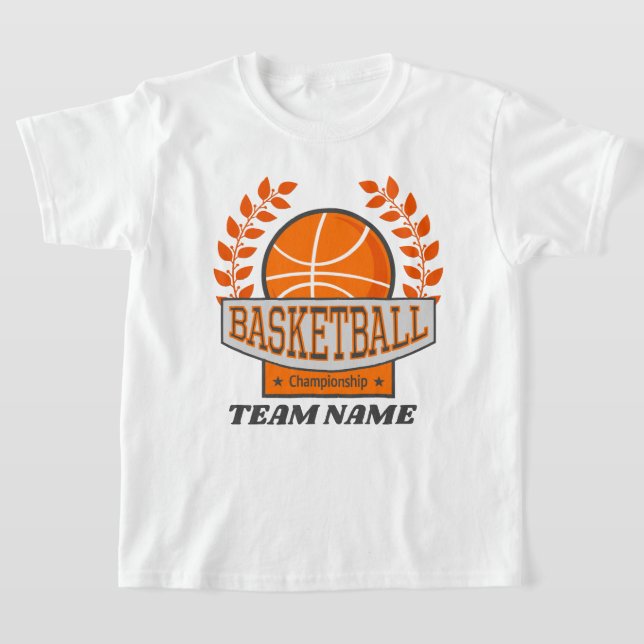 Basketballmeisterschaft mit niedlichem Namen T-Shirt (Ablage )
