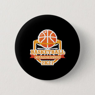 Basketballmeisterschaft Vintag Button