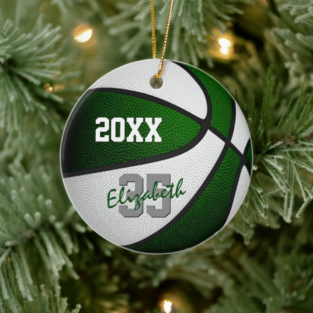 Basketballmemento Keramik Ornament (Baum)