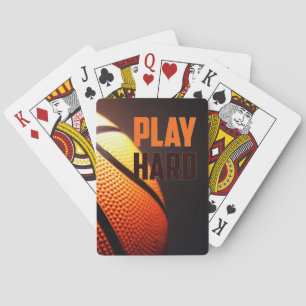 Basketballmotivation - Spiel stark durch Spielkarten