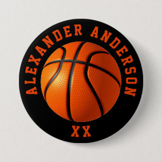 Basketballname und Jersey Personalize Button
