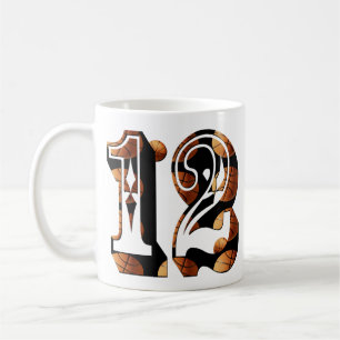 Basketballnummer 12 Picture-Logo, Kaffeetasse