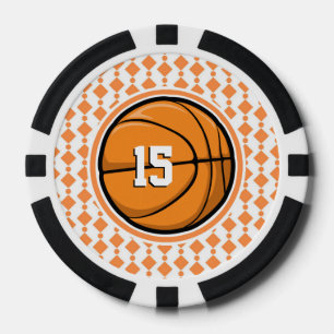 Basketballnummer Pokerchips