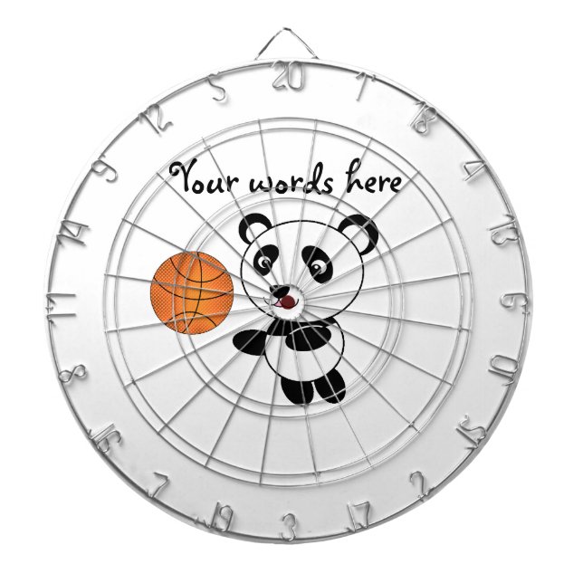 Basketballpanda Dartscheibe (vorne)