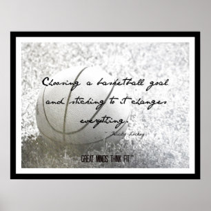 Basketballplakat mit Zitat 001 Poster