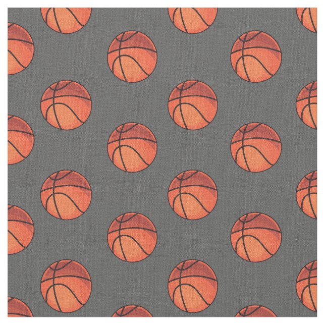 Basketballs auf dunkelgrau stoff (Nahaufnahme)
