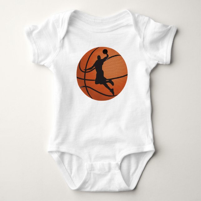 Basketballschläger Baby Strampler (Vorderseite)