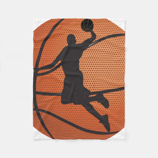 Basketballschläger Fleecedecke (Vorderseite)