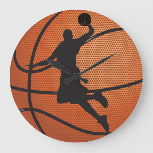 Basketballschläger Große Wanduhr