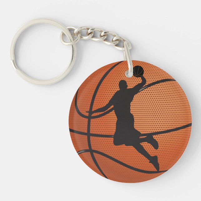 Basketballschläger Schlüsselanhänger (Vorderseite)