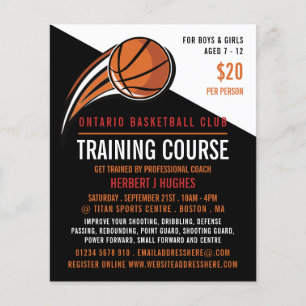 Basketballschuh, Basketballtrainingskurs Flyer