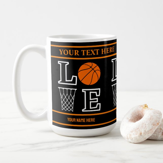 Basketballschuhe, Basketball-Spielergeschenk Kaffeetasse (Mit Donut)