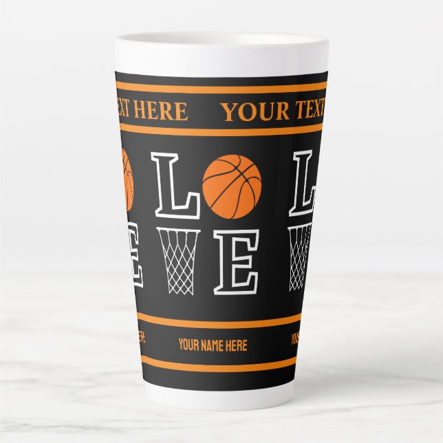 Basketballschuhe, Basketball-Spielergeschenk Milchtasse (Vorderseite)