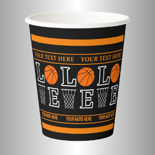 Basketballschuhe, Basketball-Spielergeschenk Pappbecher