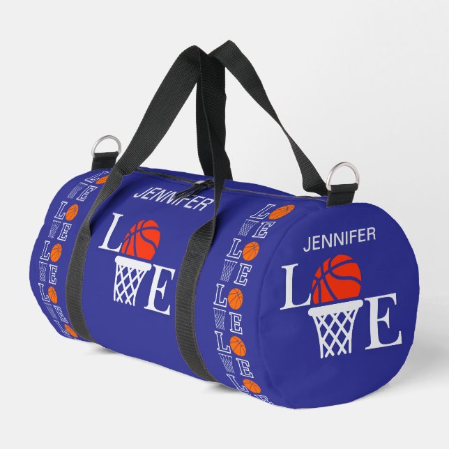Basketballschuhe, Basketballspieler, Team, Geschen Duffle Bag (Linke Seite)
