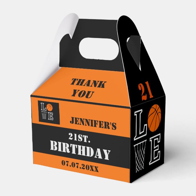 Basketballschuhe, Basketballspielgeschenk, Geburts Geschenkschachtel (Vorderseite)