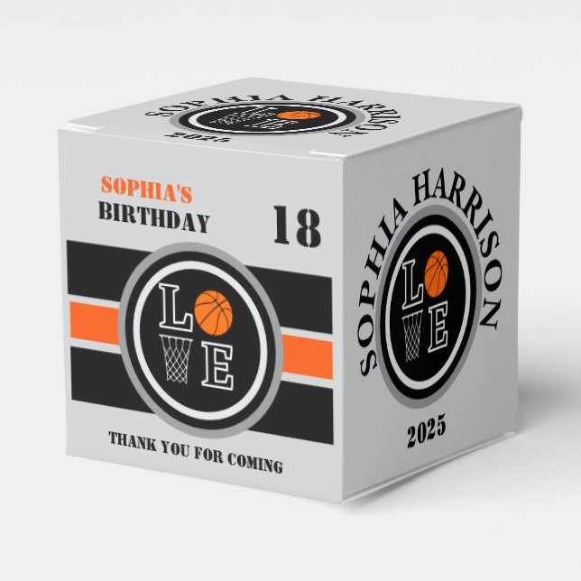 Basketballschuhe, Basketballspielgeschenk, Geburts Geschenkschachtel (Vorderseite)