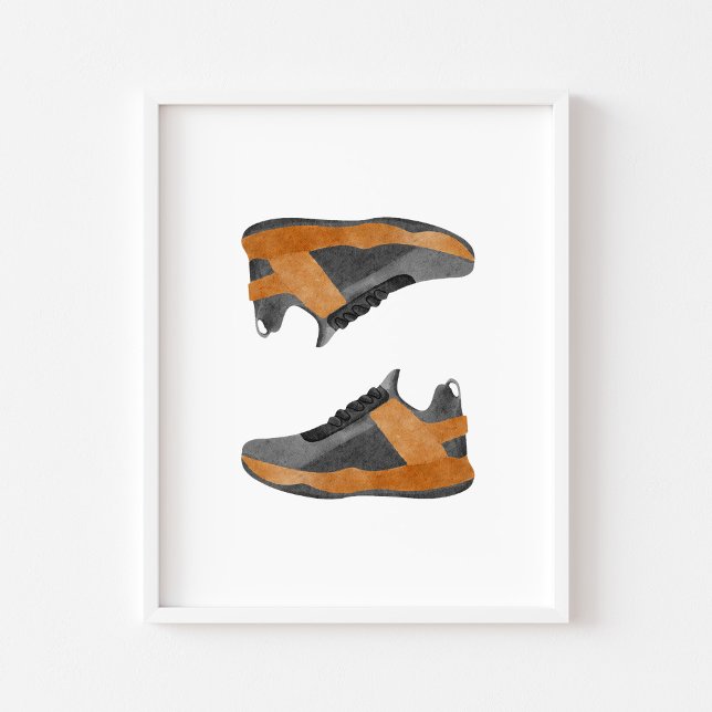 Basketballschuhe für Wasserfarben Poster (Von Creator hochgeladen)