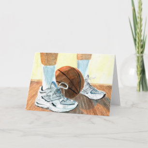 Basketballschuhe Grußkarten Karte