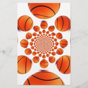 Basketballspiel: Court Vision Kaleida Briefpapier
