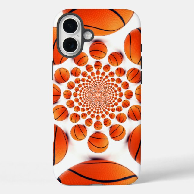 Basketballspiel: Court Vision Kaleida Case-Mate iPhone Hülle (Rückseite)
