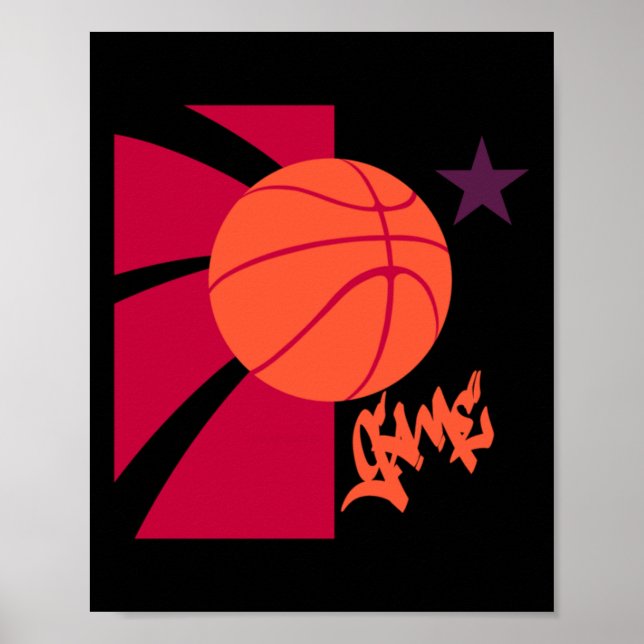 Basketballspiel Poster (Vorne)