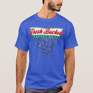 Basketballspieler frische Bucket serviert täglich T-Shirt
