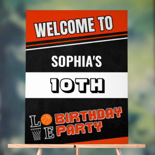 Basketballspieler-Geburtstag Acrylschild