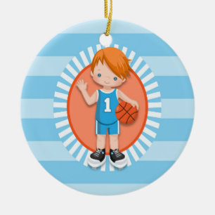 Basketballspieler Keramik Ornament