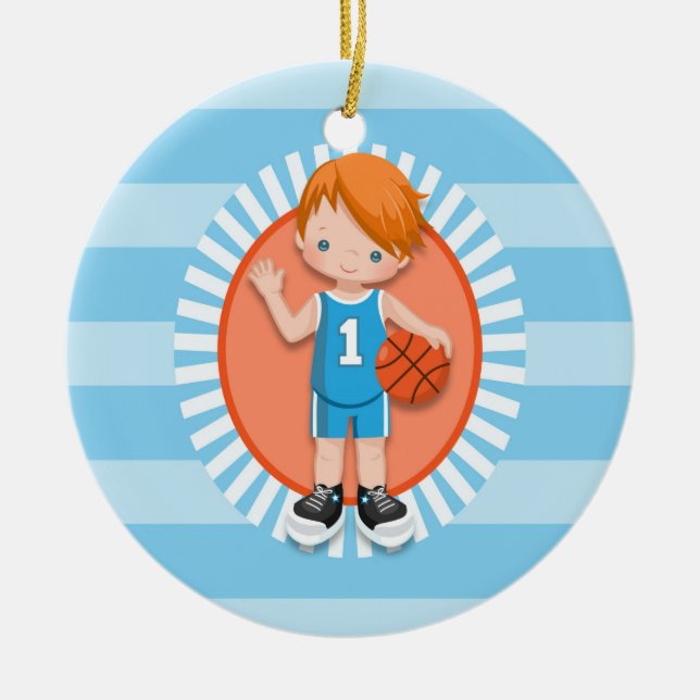 Basketballspieler Keramik Ornament (Vorne)