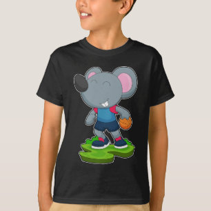 Basketballspieler Maus Basketball T-Shirt