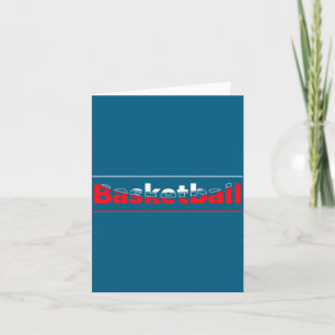 Basketballspieler minimalistisches geometrisches B Karte